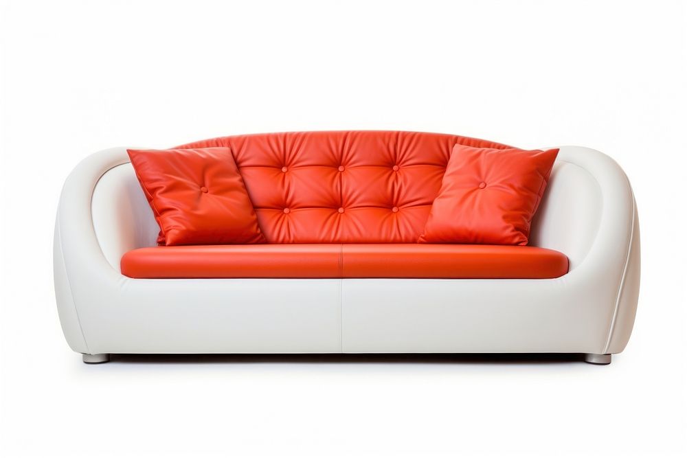 Furniture cushion sofa white background. 