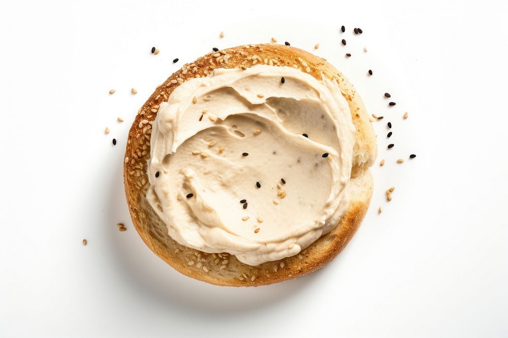 Bagel dessert bread cream. AI generated Image by rawpixel.