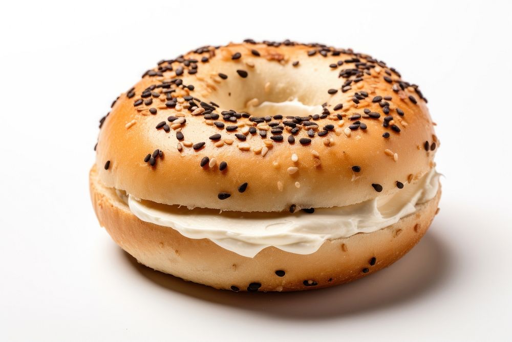 Bagel dessert cheese bread. AI generated Image by rawpixel.