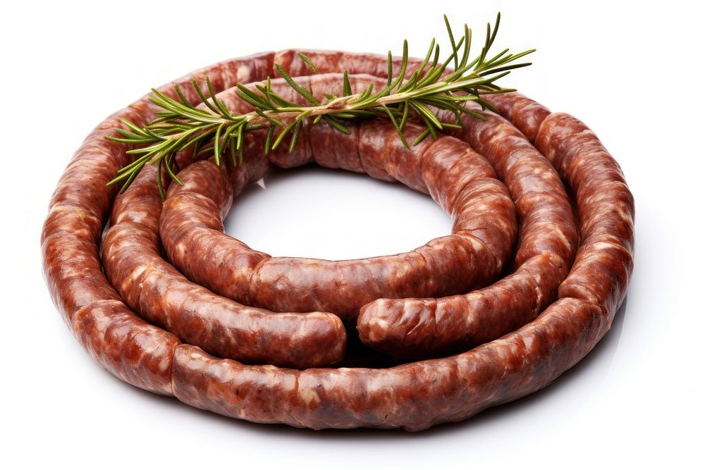 Boerewors meat food pork. AI generated Image by rawpixel.