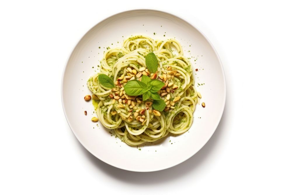 Plate spaghetti noodle pasta. AI generated Image by rawpixel.