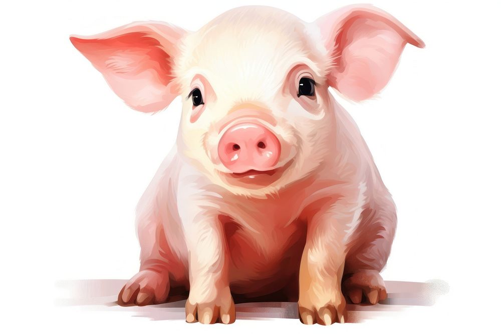 Pig mammal animal investment. AI generated Image by rawpixel.