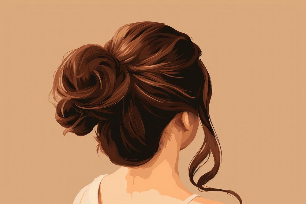 Portrait adult woman back. AI generated Image by rawpixel.