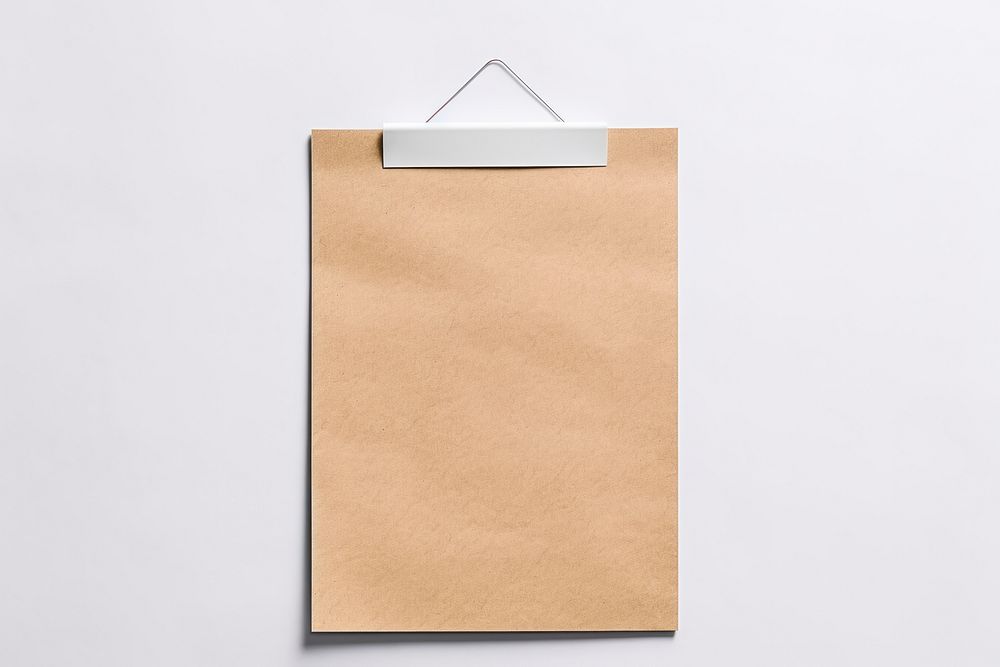 Paper wall bag white background. AI generated Image by rawpixel.