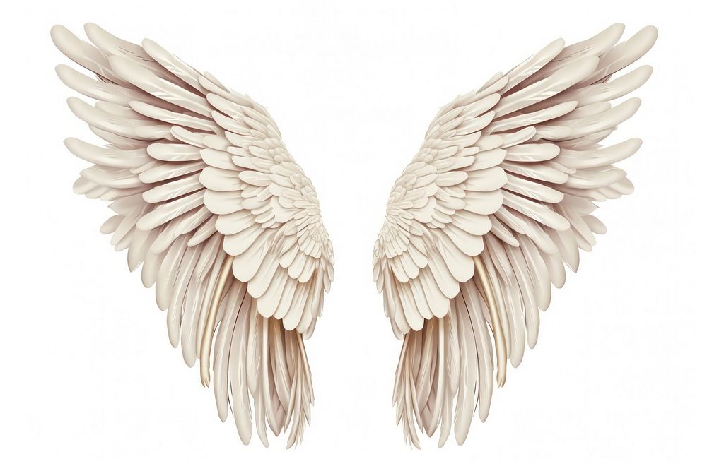 Angel white bird wing. AI generated Image by rawpixel.