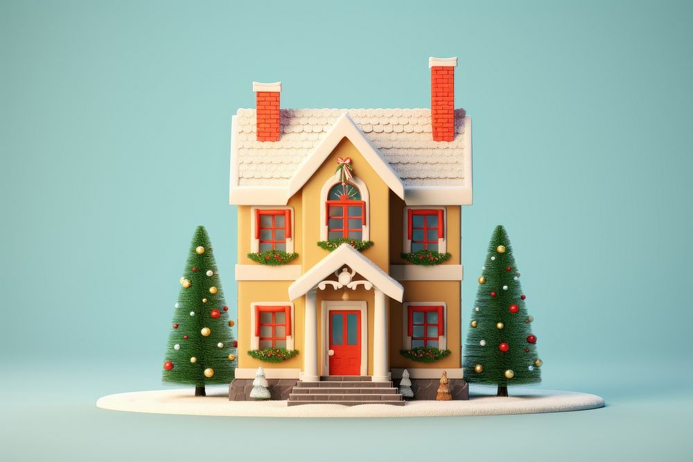 Christmas decoration house christmas decorations. AI generated Image by rawpixel.