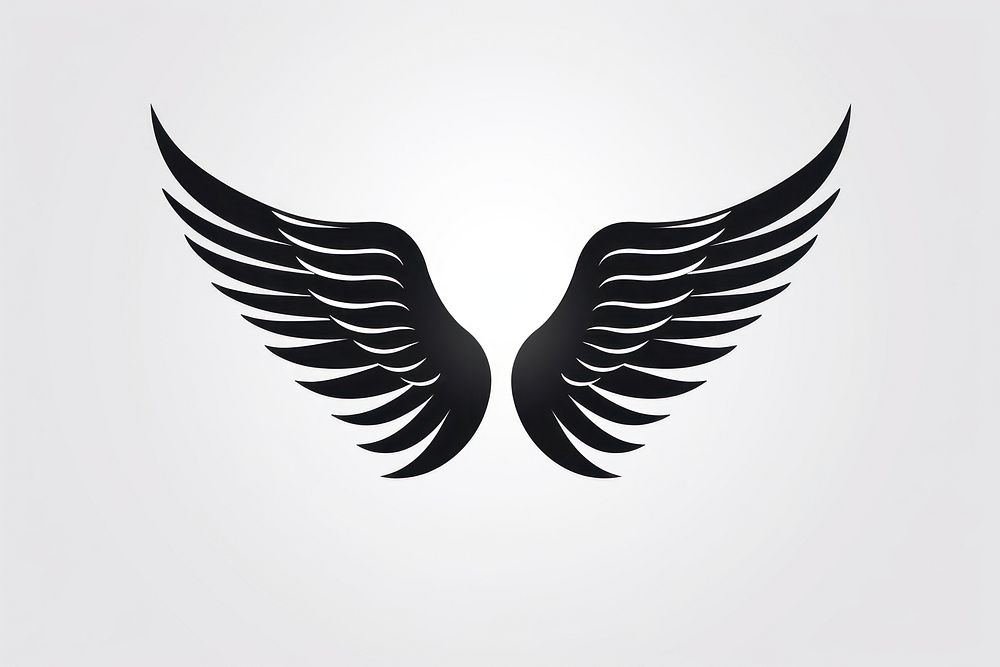 Logo symbol bird wing. AI generated Image by rawpixel.