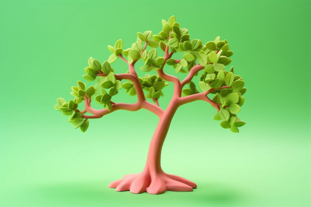 Tree bonsai green plant. AI generated Image by rawpixel.