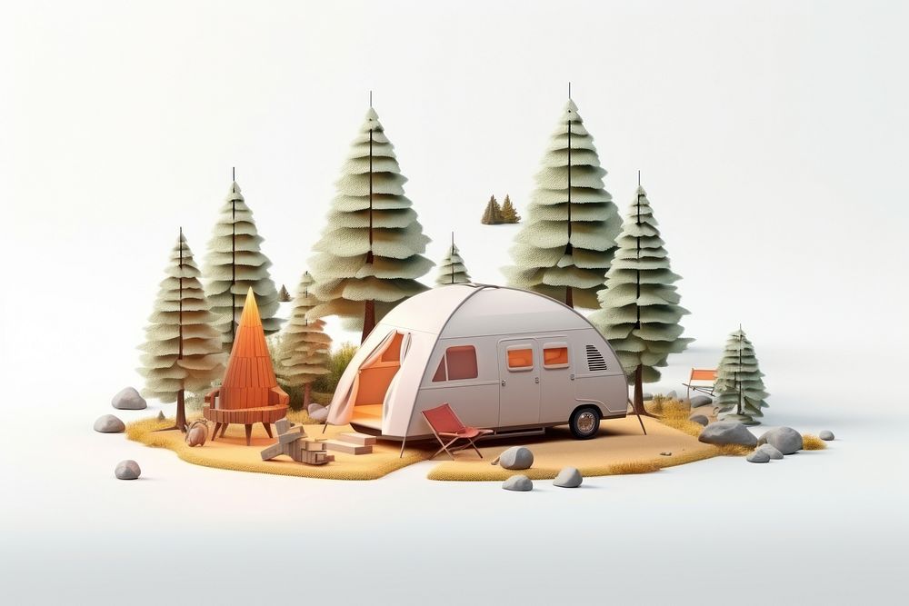 Camping vehicle nature tent. AI generated Image by rawpixel.