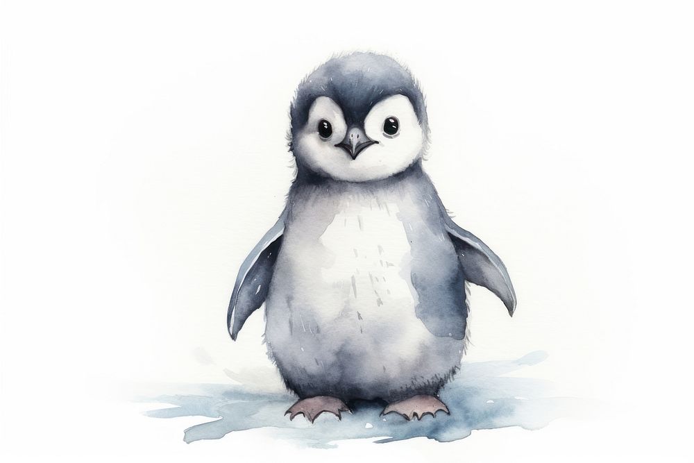 Penguin animal bird wildlife. AI generated Image by rawpixel.