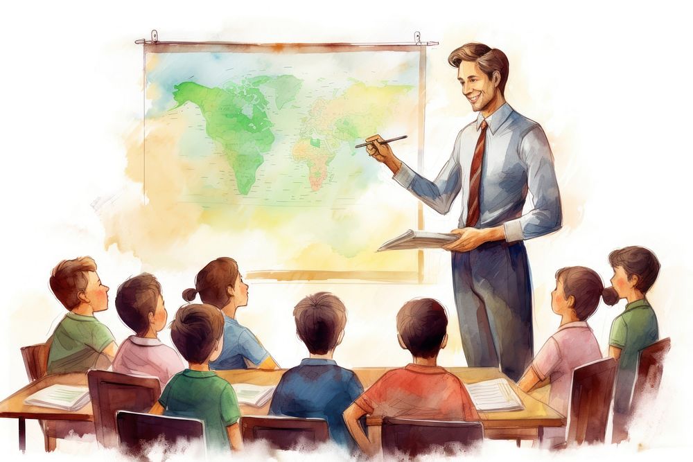 Classroom teaching teacher school. AI generated Image by rawpixel.
