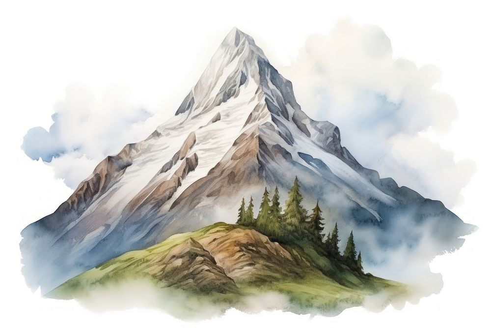 Mountain landscape outdoors nature. AI generated Image by rawpixel.