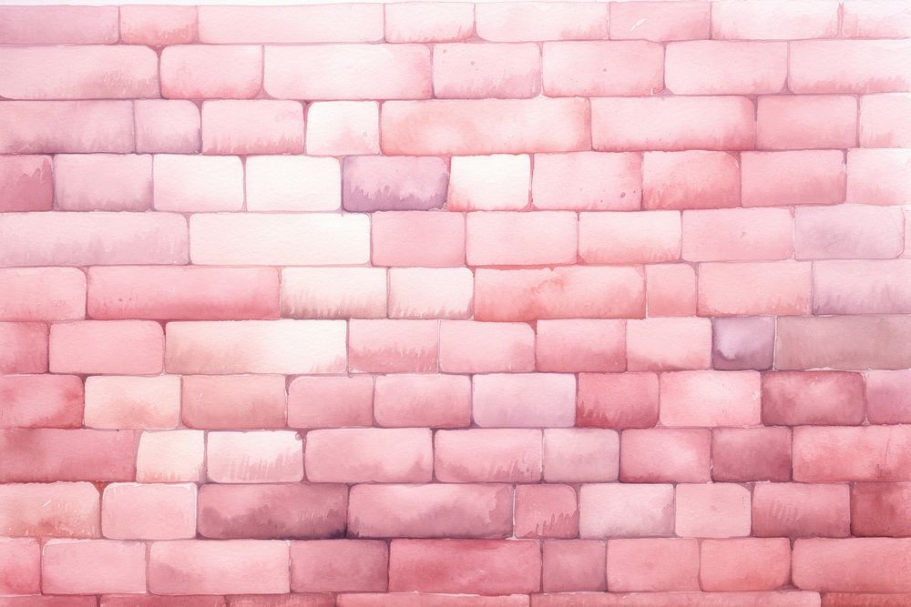 Brick wall architecture pink. AI generated Image by rawpixel.