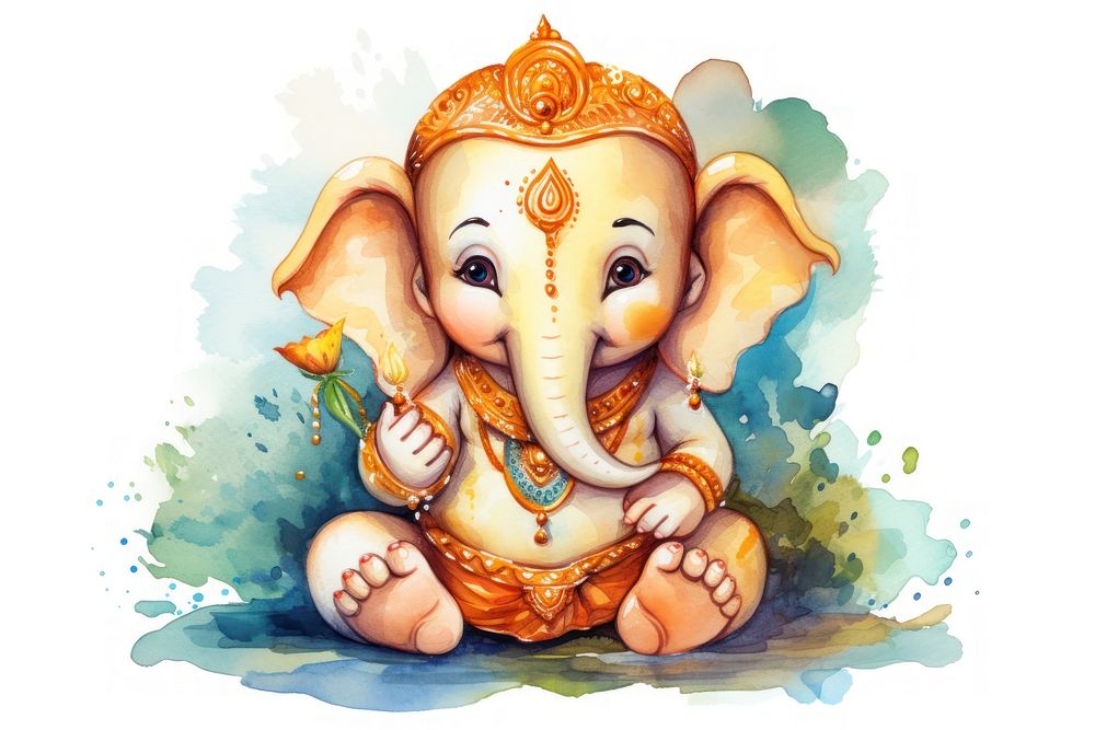 Cute representation creativity elephant. AI generated Image by rawpixel.