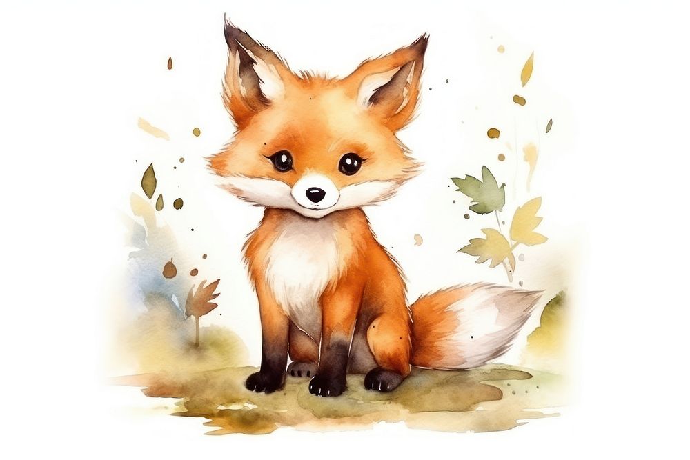 Animal mammal cute fox. 