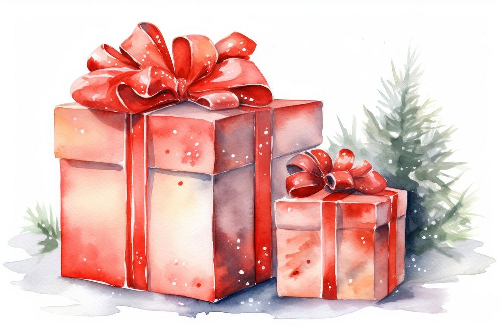 Christmas paper gift celebration. AI generated Image by rawpixel.