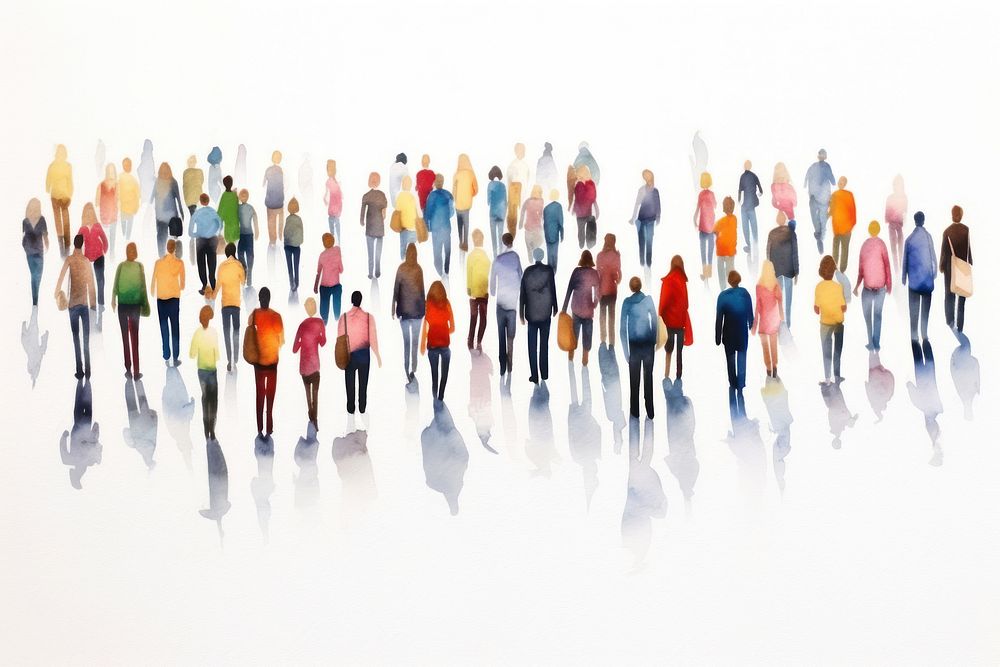 Backgrounds crowd togetherness variation. AI generated Image by rawpixel.