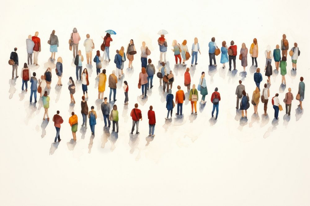 Backgrounds crowd togetherness accessories. AI generated Image by rawpixel.