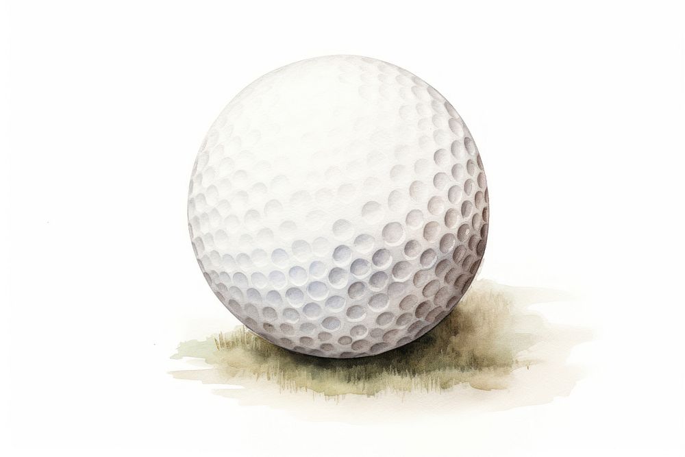 Golf ball sports white background. AI generated Image by rawpixel.