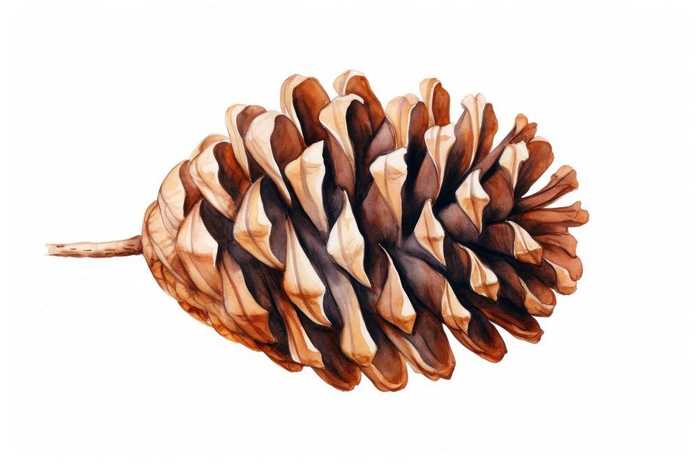 Plant pine cone pattern conifer. 