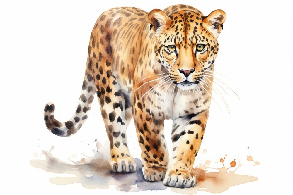Animal wildlife leopard cheetah. AI generated Image by rawpixel.