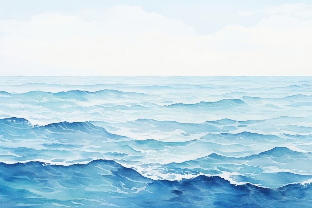 Ocean backgrounds outdoors horizon. AI generated Image by rawpixel.