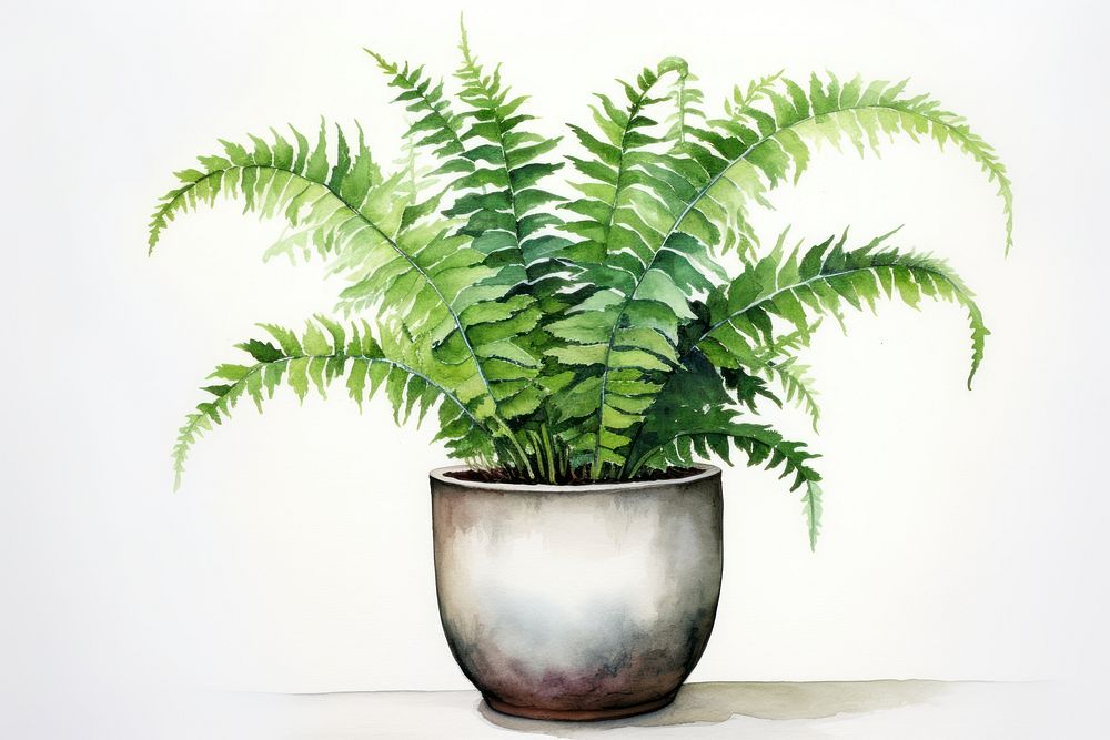 Fern plant leaf houseplant. AI generated Image by rawpixel.