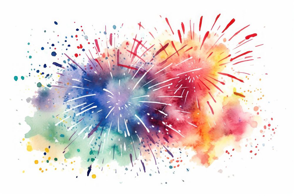 Fireworks backgrounds white background celebration.