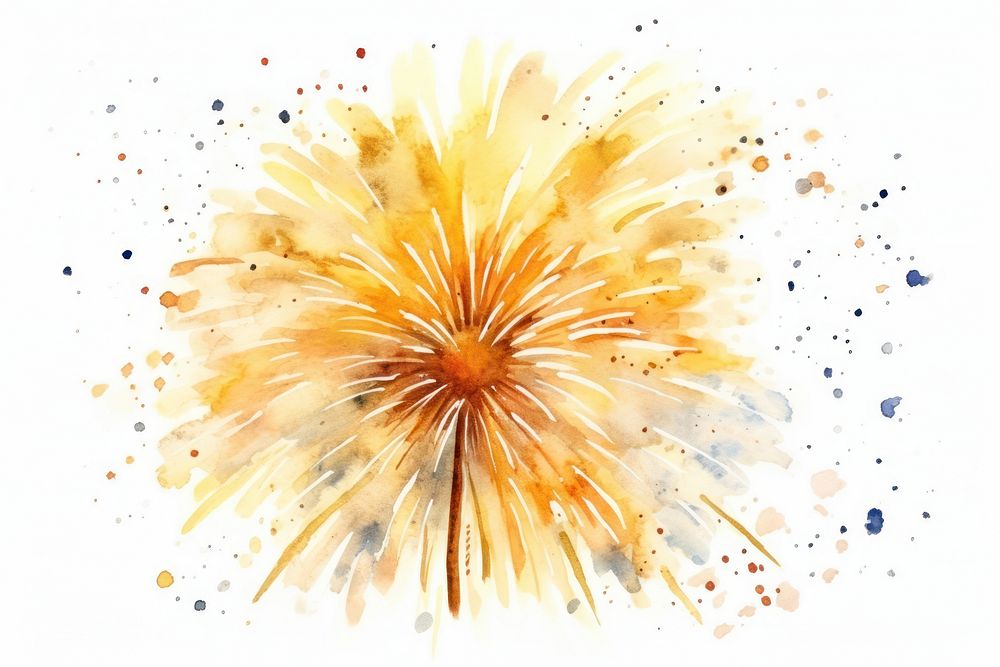 Fireworks white background celebration creativity. AI generated Image by rawpixel.