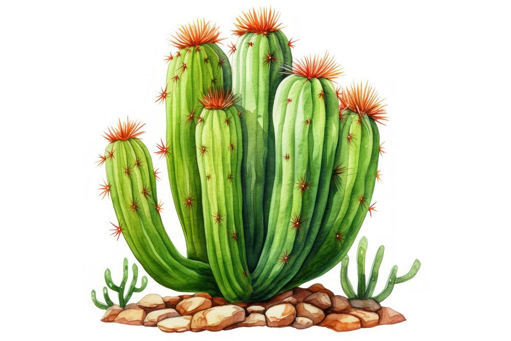 Cactus plant saguaro cactus freshness. AI generated Image by rawpixel.