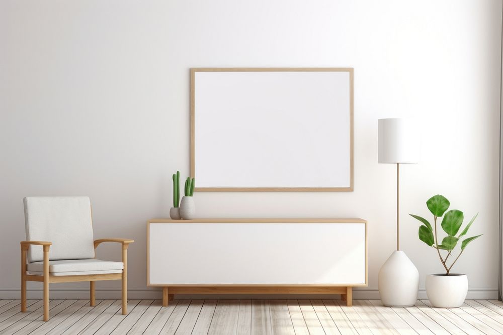 Furniture room architecture sideboard. AI generated Image by rawpixel.