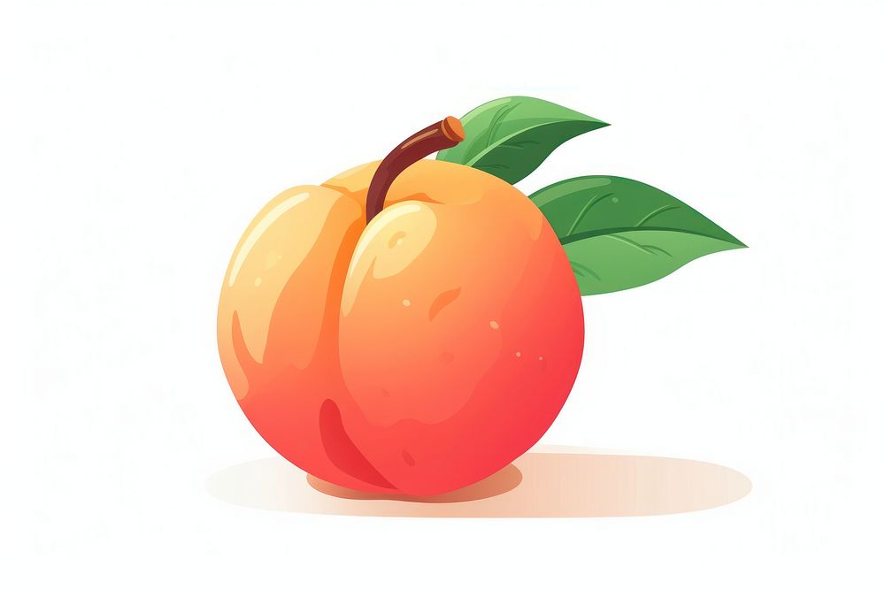 Apricot peach fruit plant. AI generated Image by rawpixel.