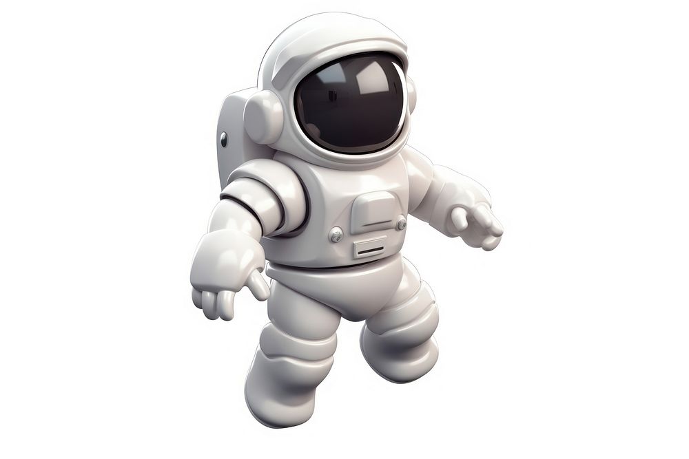 Astronaut white robot toy. AI generated Image by rawpixel.