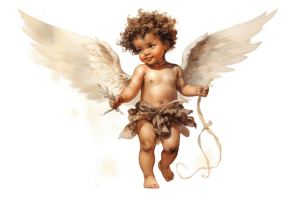 Angel baby representation creativity. AI generated Image by rawpixel.