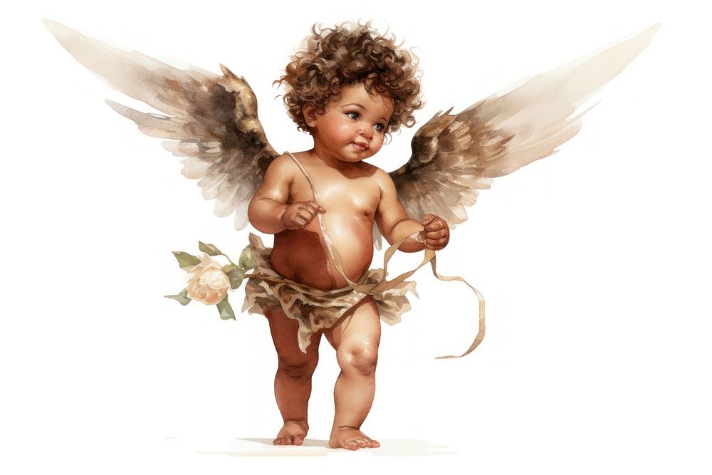 Portrait angel baby representation. AI generated Image by rawpixel.