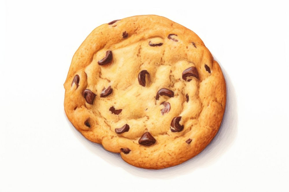 Cookie food chocolate chocolate chip cookie. AI generated Image by rawpixel.