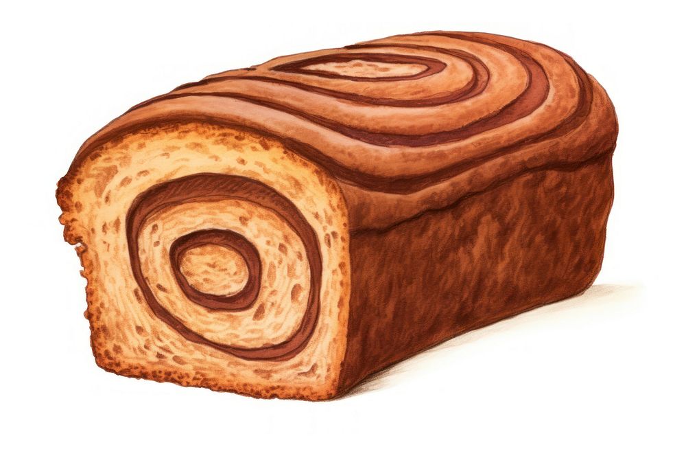 Food bread white background freshness. AI generated Image by rawpixel.