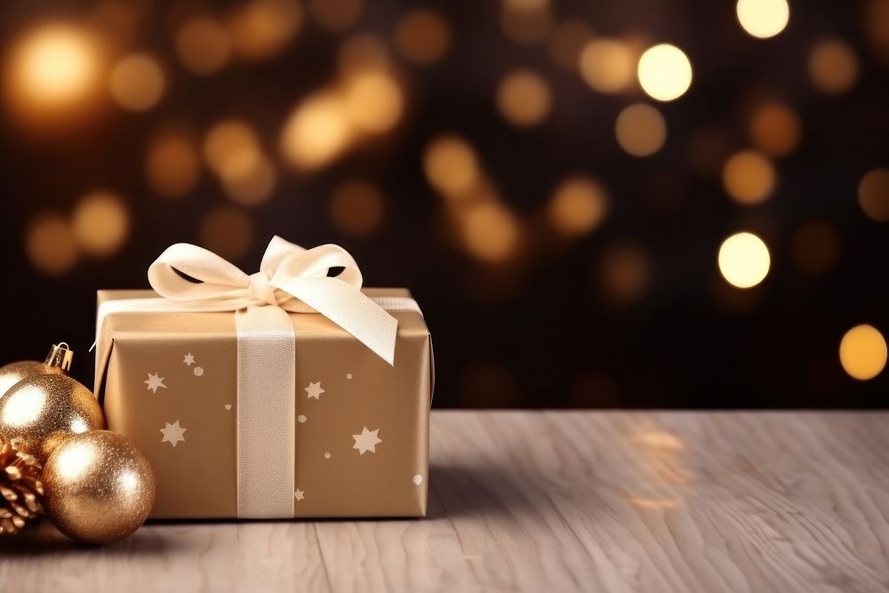 Christmas paper gift box. AI generated Image by rawpixel.