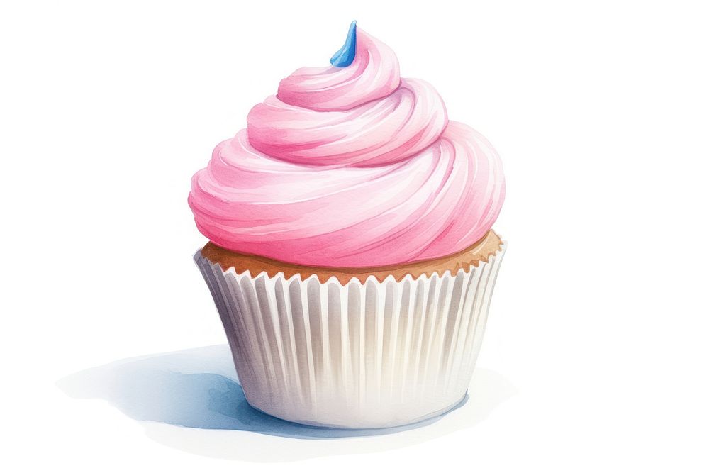Cupcake food dessert icing. AI generated Image by rawpixel.