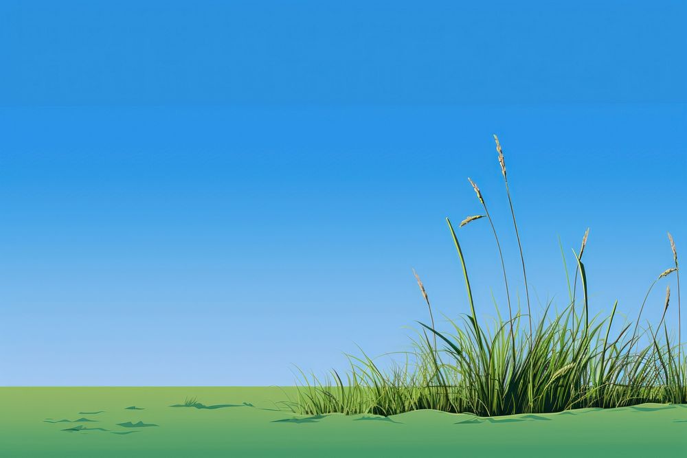 Lawn outdoors nature grass, digital paint illustration. AI generated image