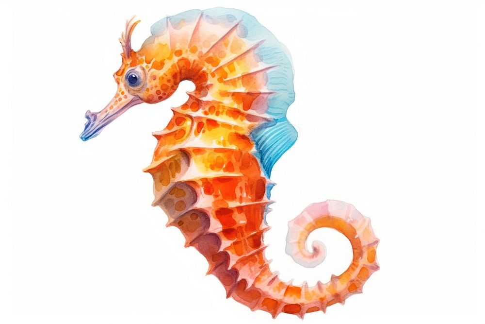 Seahorse animal cephalopod creativity. AI generated Image by rawpixel.