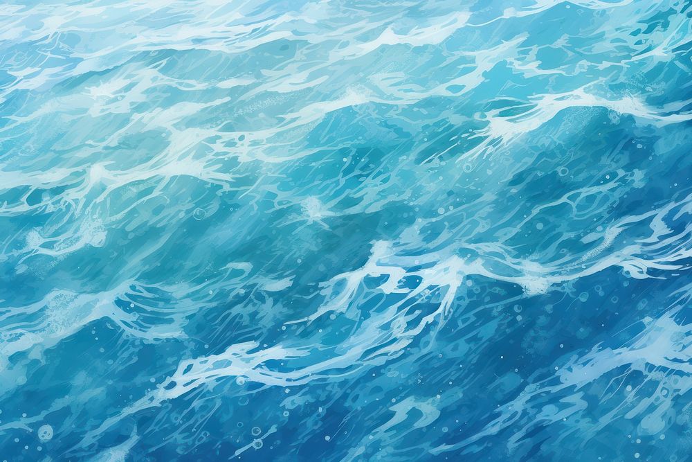 Sea outdoors nature ocean, digital paint illustration. image