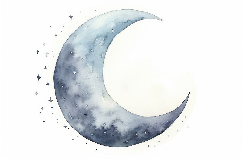 Moon astronomy nature night. AI generated Image by rawpixel.