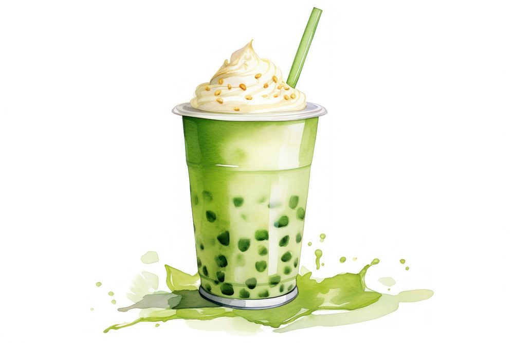 Drink green cup refreshment. AI generated Image by rawpixel.