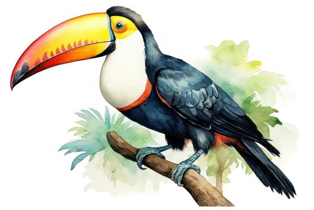 Toucan animal bird beak. AI generated Image by rawpixel.