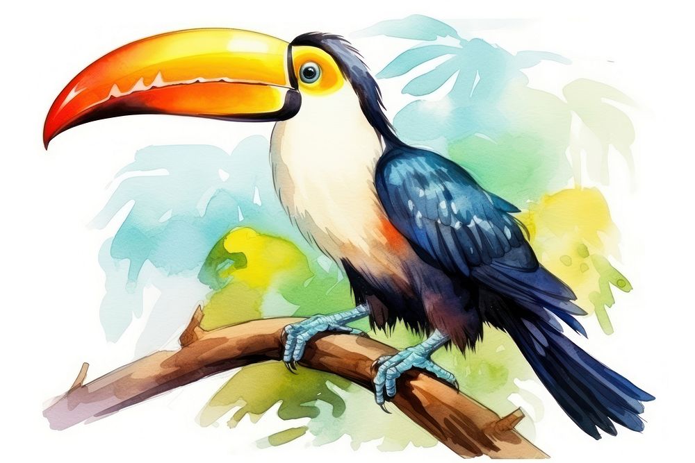 Toucan animal bird beak. AI generated Image by rawpixel.