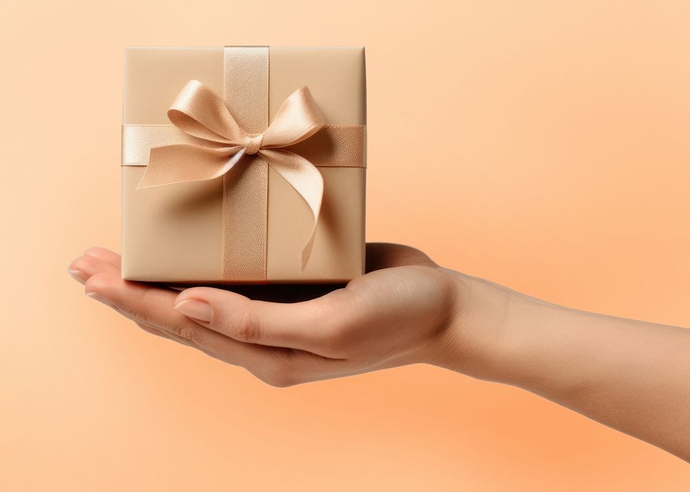 Gift holding hand box. AI generated Image by rawpixel.