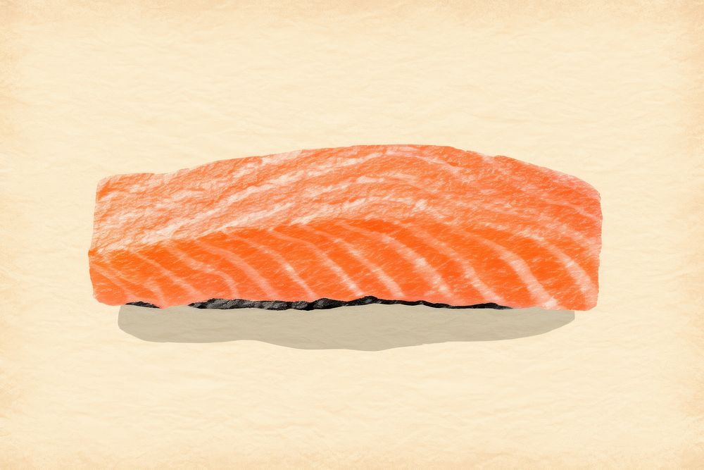 Salmon food seafood sushi. AI generated Image by rawpixel.