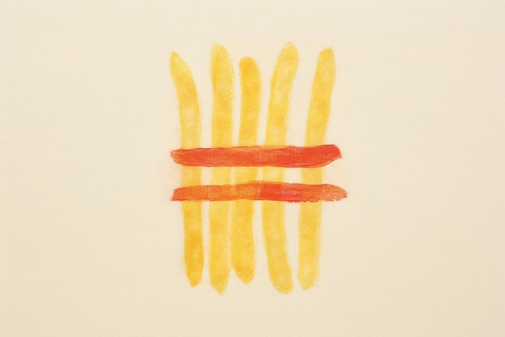 Fries food creativity drawing. AI generated Image by rawpixel.
