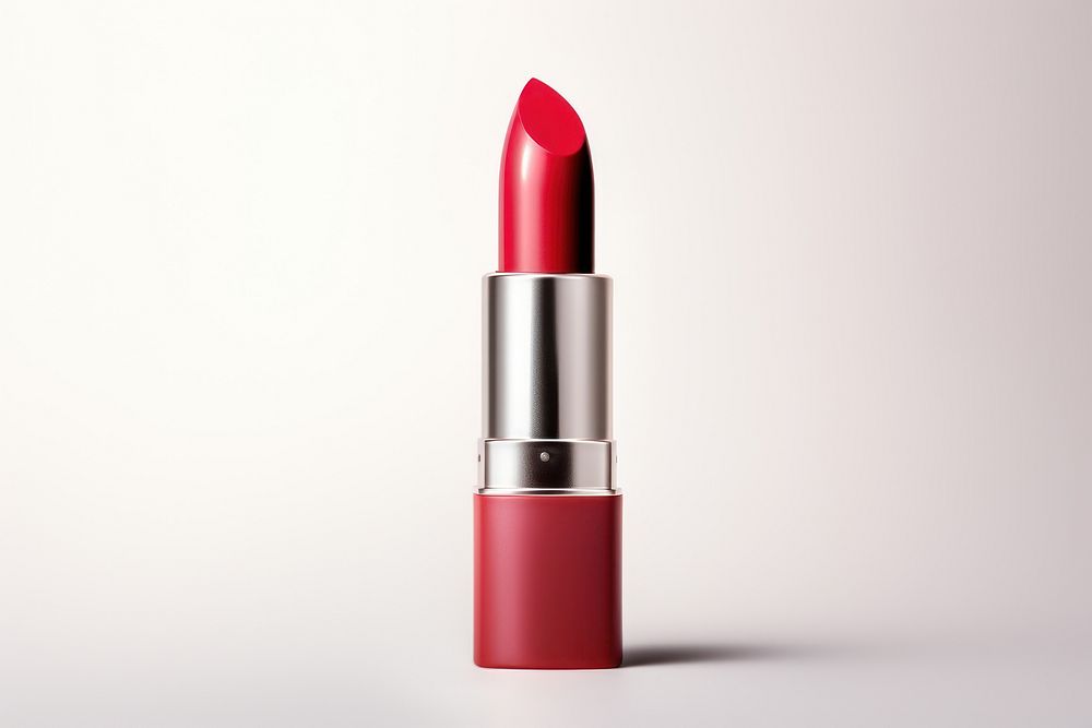 Lipstick cosmetics white background perfection. 